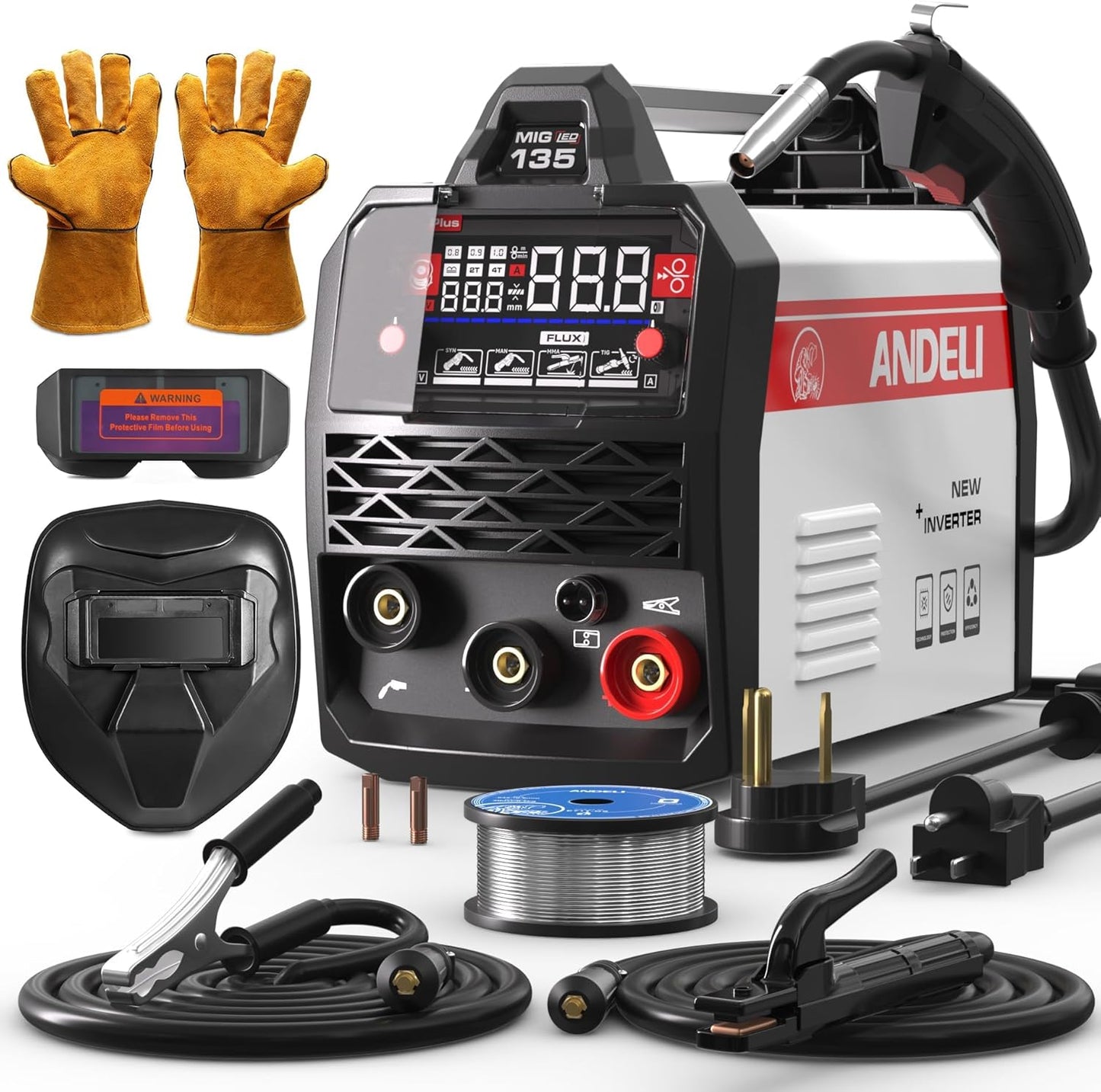 ANDELI MIG-135PLUS Soldadoras MIG 110V/220V 135Amp