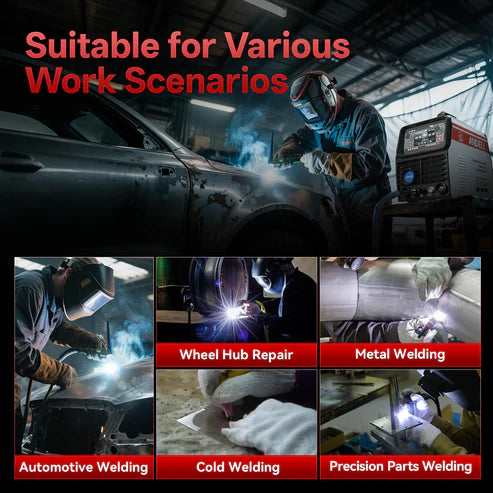 Professional TIG welder for automotive repair metal fabrication and precision welding