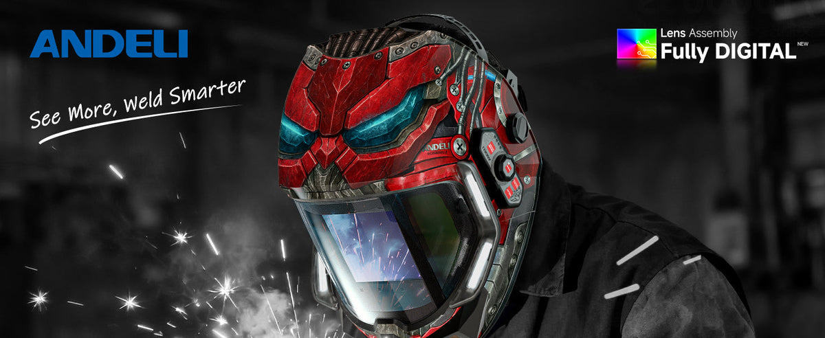 solar powered auto darkening welding helmet