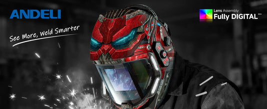 solar powered auto darkening welding helmet