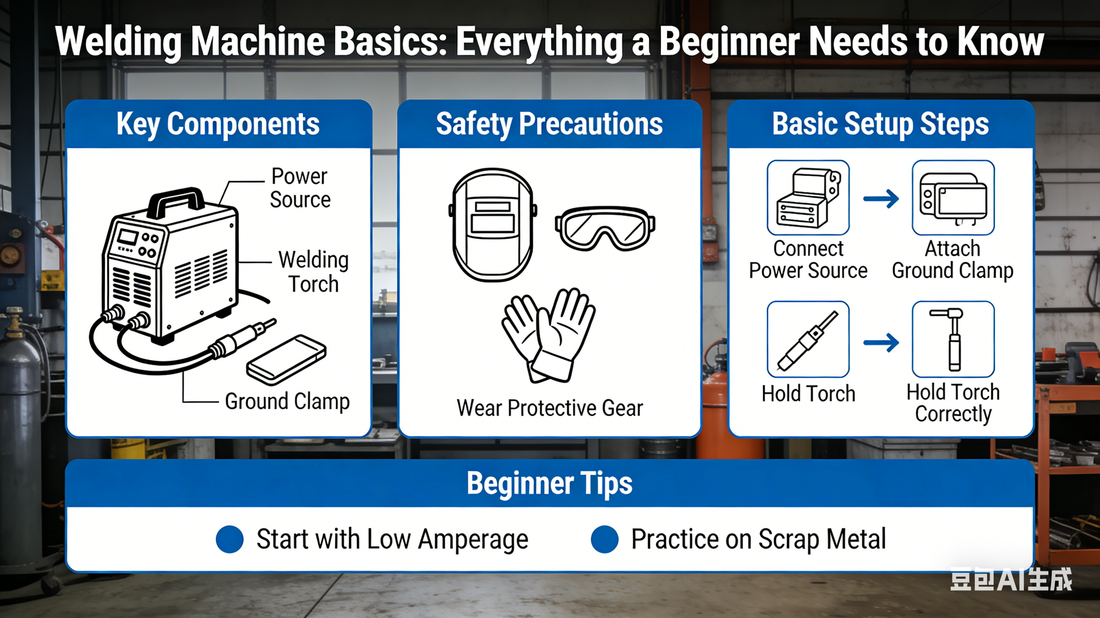 Cleaning welding machine exterior with a dry cloth to prevent dust ingress and corrosion, a key daily care tip.