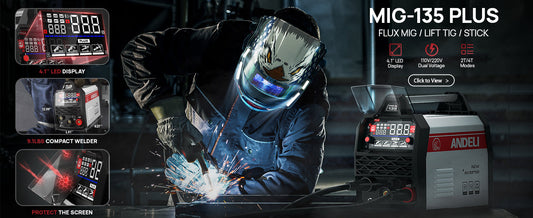 ANDELI MIG-135PLUS 110V/220V MIG Welder Review: Compact Power for Home and Professional Welding