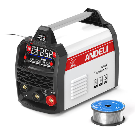 MIG-135Plus MIG Welder+ Flux-Cored Welding Wire 2LB 0.30''