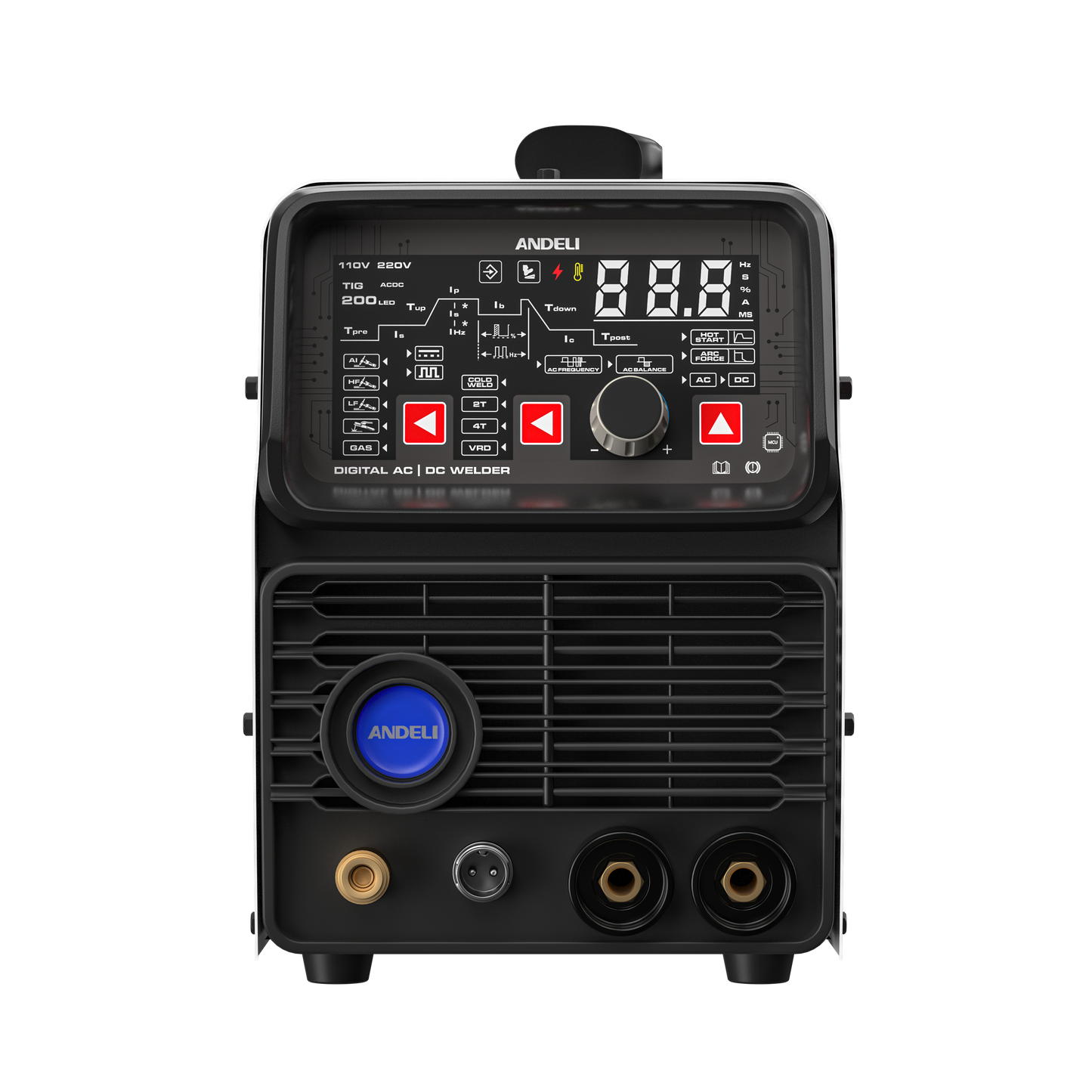 ANDELI TIG-200PEQ 8-in-1 Aluminum TIG Welder 200Amp with Pulse