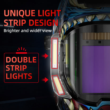 ANDELI Automatik-Schweißhelme mit 4 LED-Leuchten 