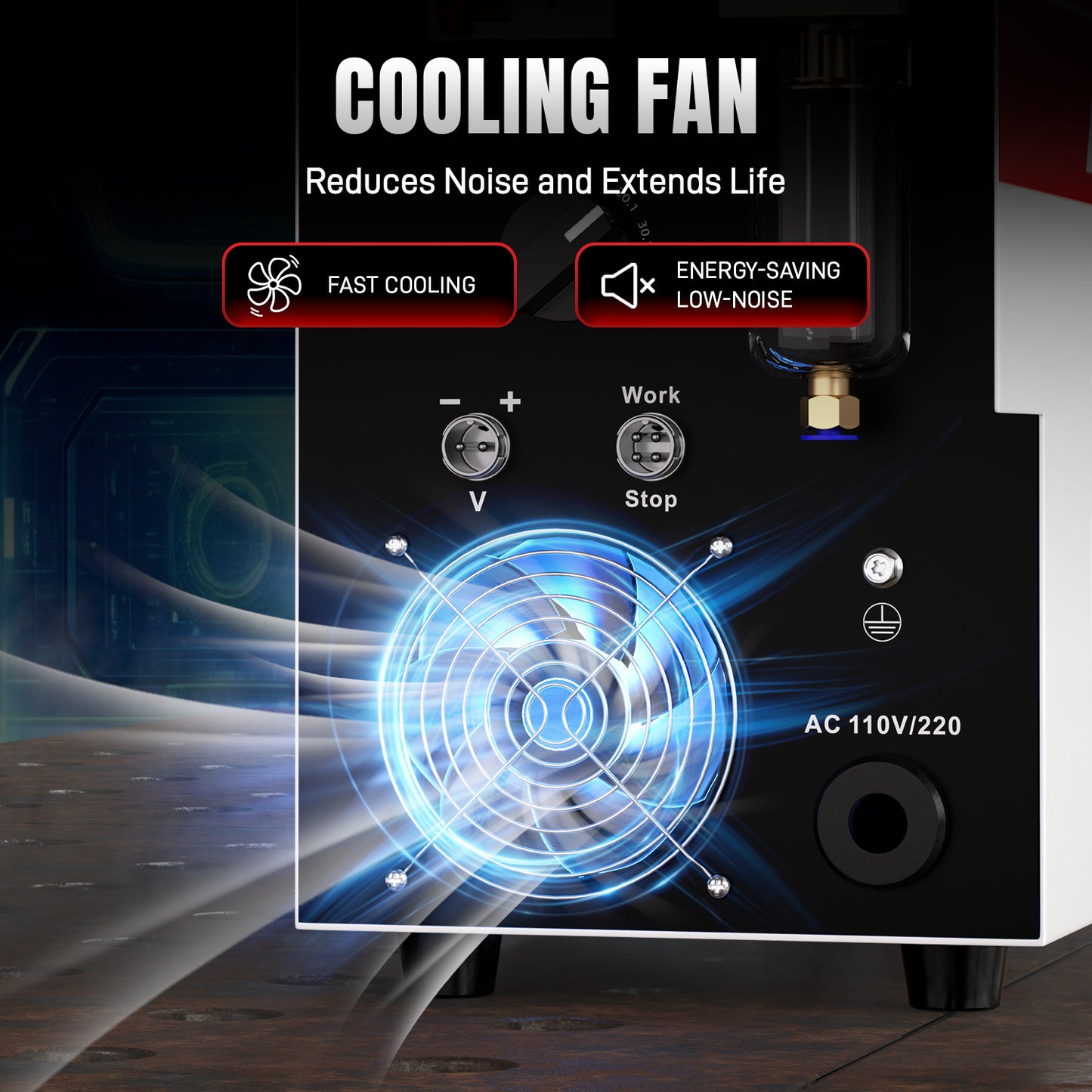 ANDELI Cut-65DS Non-HF Plasma Cutter 65A Dual Voltage 110V/220V with ECO Mode & CNC Compatible