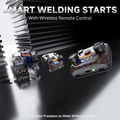 ANDELI 145A Wireless Remote Control MIG Welder 110/220V – Gas MIG, Flux Core, Lift TIG & Stick Welding Machine