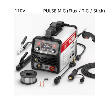 ANDELI 135A / 145A MIG Welder Series 110V/220V | 3-in-1 & 4-in-1 Flux Core MIG / Lift TIG / Stick Welding Machine with Synergy & LED Display