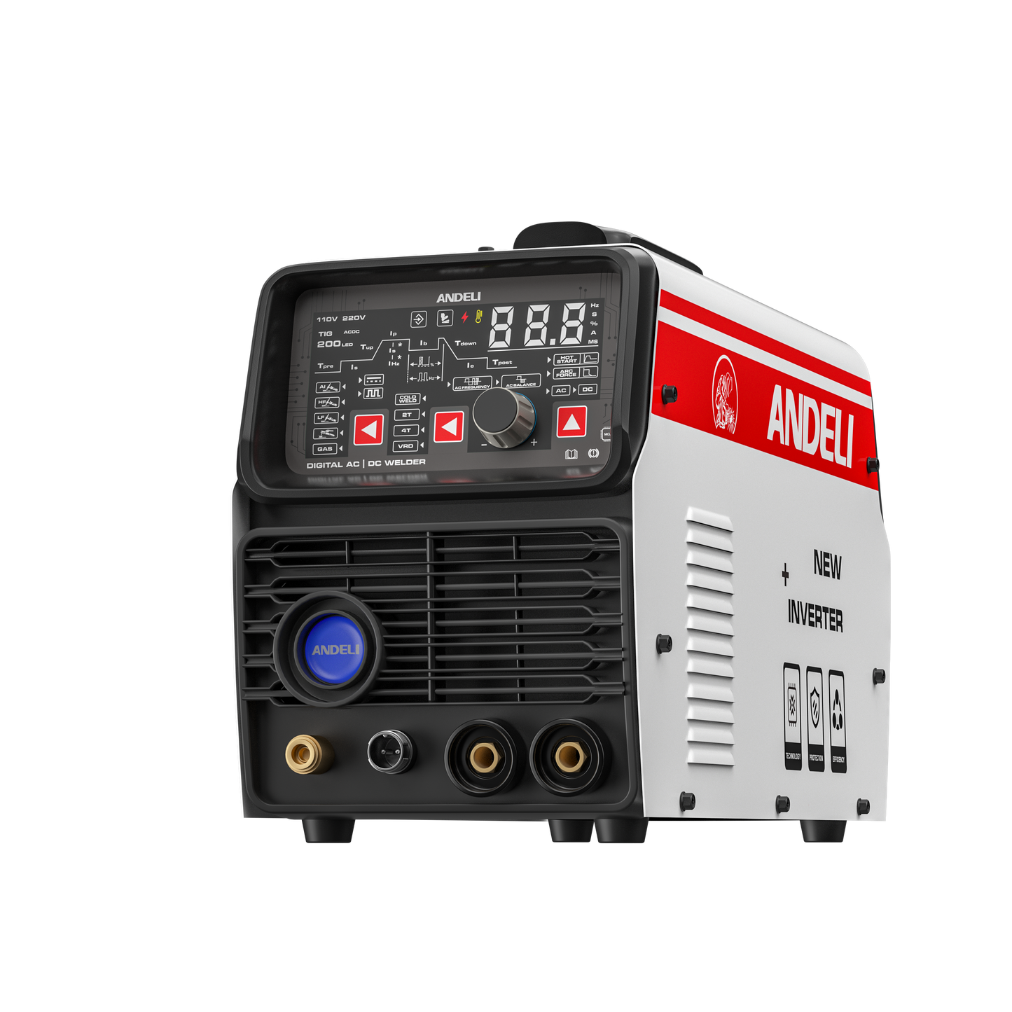 ANDELI TIG-200PEQ 8-in-1 Aluminum TIG Welder 200Amp with Pulse
