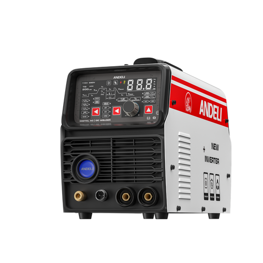 Soldadora TIG de aluminio 8 en 1 ANDELI TIG-200PEQ de 200 A con pulso