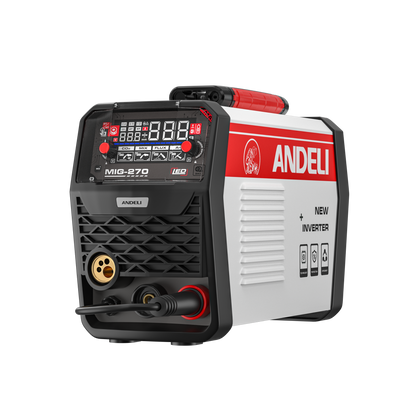 Soldadora MIG ANDELI MIG-270 LED de 200 A, voltaje dual 110 V/220 V