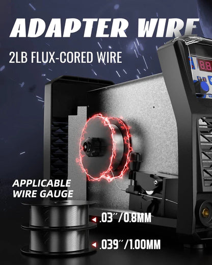 2LB-flux-cored-wire-and-adapter-wire-for-MIG-250ME