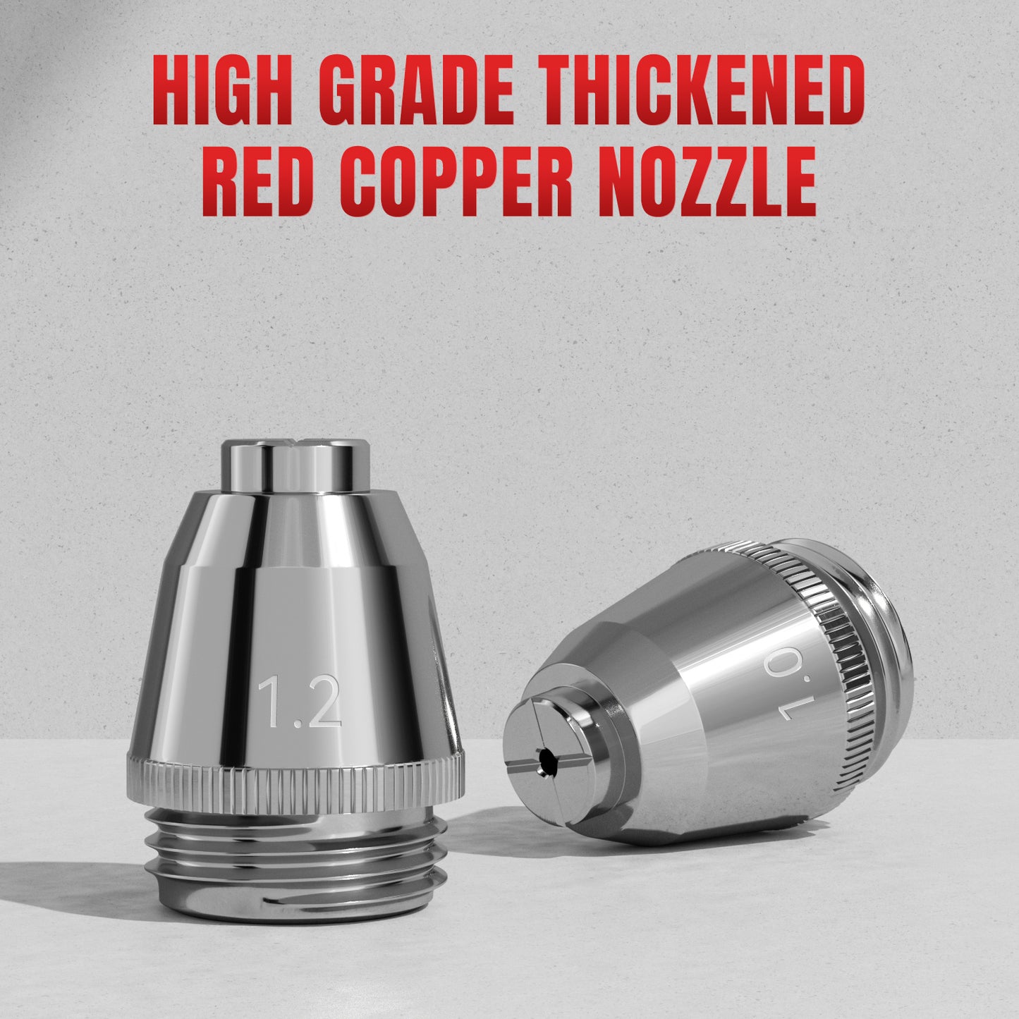 ANDELI AG60 Plasma Cutter Torch Consumables, 50Pcs Cutting Torch Tip Nozzles Kit with Box, Ceramic Cups for Multiple Pilot Arc Plasma Cutters (SG-55/AG-60 Compatible)