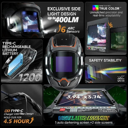 ANDELI Auto Darkening Welding Helmets-MONER SERIES