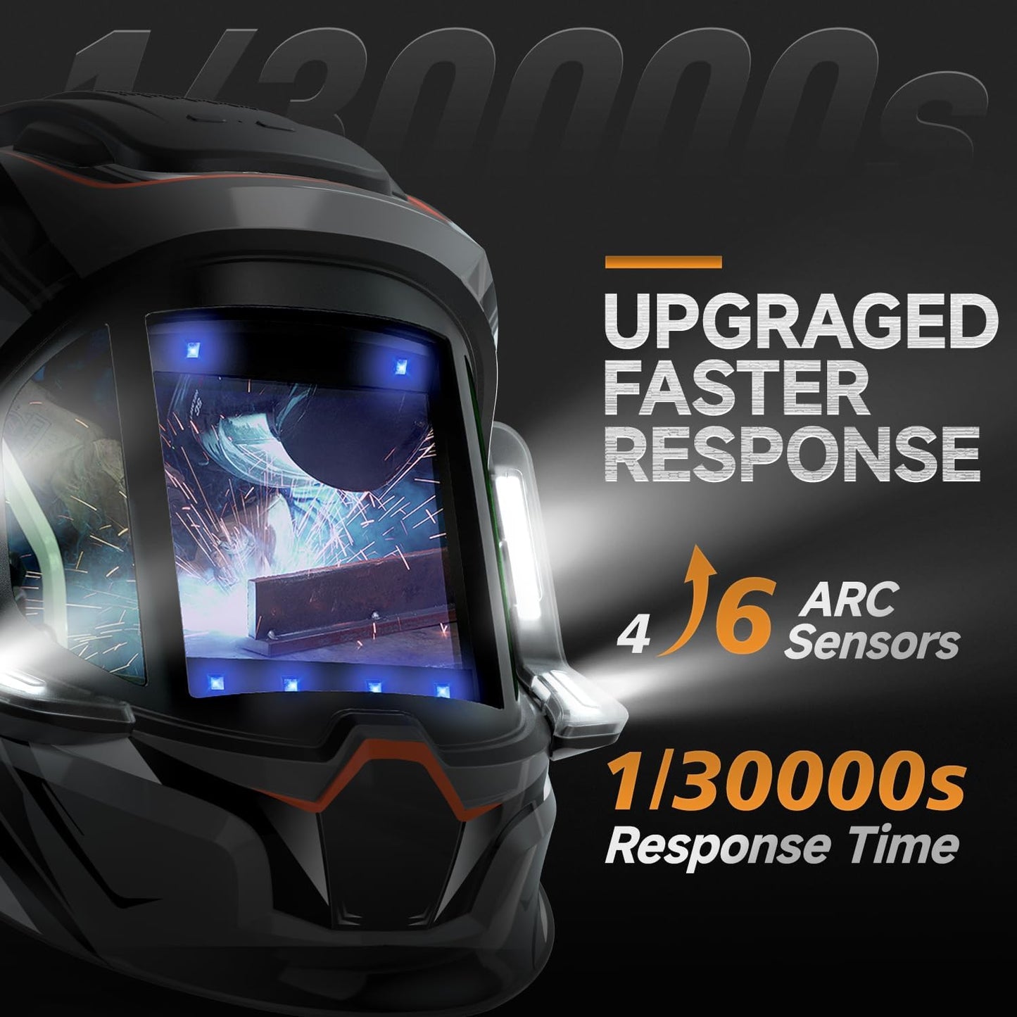 ANDELI Auto Darkening Welding Helmets with 4 LED Lights-MONER SERIES