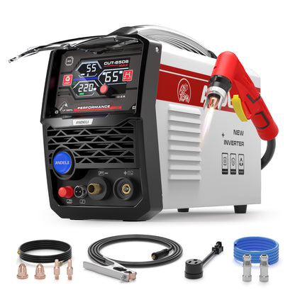 ANDELI Cut-65DS Non-HF Plasma Cutter 65A Dual Voltage 110V/220V with ECO Mode & CNC Compatible
