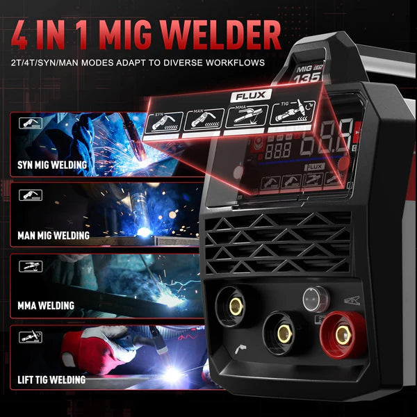 Vilapot 3 in 1 No Gas MIG-Schweißgerät MIG/MMA/Lift WIG MIG200 Halbautomatisches Schweißgerät mit gaslosem Flussmitteldraht Vilapot 3 in 1 No Gas MIG-Schweißgerät MIG/MMA/Lift WIG MIG200 Halbautomatisches Schweißgerät mit gaslosem Flussmitteldraht