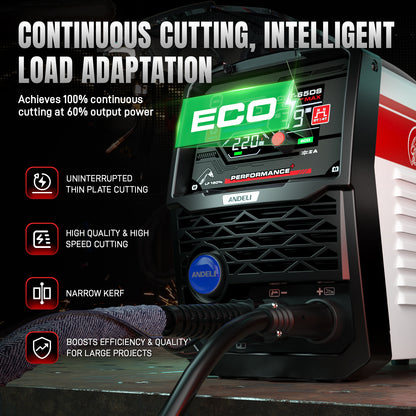 ANDELI Cut-65DS Non-HF Plasma Cutter 65A Dual Voltage 110V/220V with ECO Mode & CNC Compatible