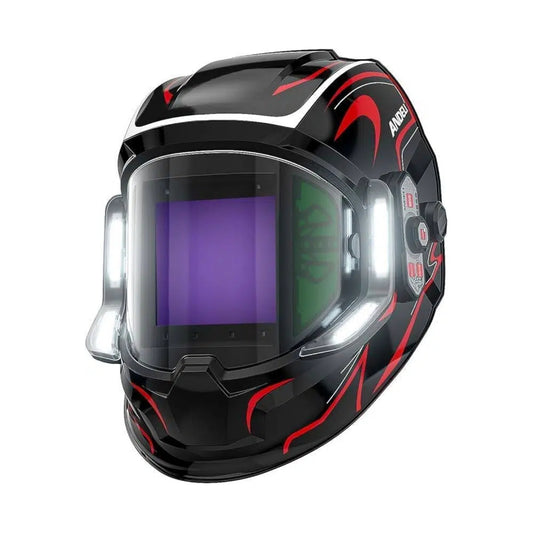 ANDELI MONERRC LED PRO Automatik-Schweißhelm + 2 Ersatzlinsen