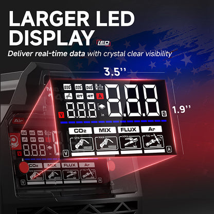 ANDELI 135A / 145A MIG Welder Series 110V/220V | 3-in-1 & 4-in-1 Flux Core MIG / Lift TIG / Stick Welding Machine with Synergy & LED Display