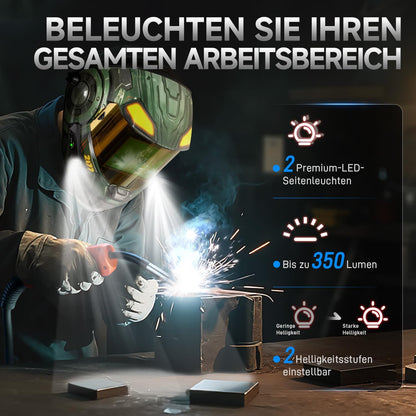 ANDELI Automatik-Schweißhelm mit 2 LED-Leuchten – OPTIM SERIE