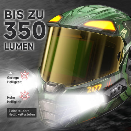 ANDELI Automatik-Schweißhelm mit 2 LED-Leuchten – OPTIM SERIE