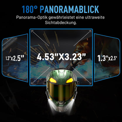 ANDELI Automatik-Schweißhelm mit 2 LED-Leuchten – OPTIM SERIE