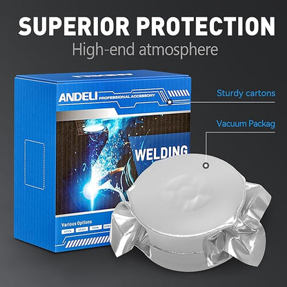 ANDELI Carbon Steel Solid MIG Welding Wire, ER70S-6 .030-Inch 2-Pound Gas Mig Welding Wire with Low Splatter and High Levels of Deoxidizers - For All Position Gas Welding
