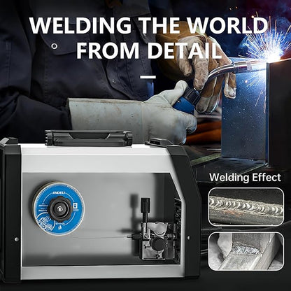 ANDELI Carbon Steel Solid MIG Welding Wire, ER70S-6 .030-Inch 2-Pound Gas Mig Welding Wire with Low Splatter and High Levels of Deoxidizers - For All Position Gas Welding