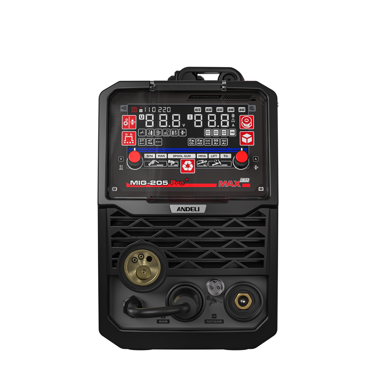 ANDELI MIG-205 PRO MAX 110/220V Dual Voltage Welder Machine
