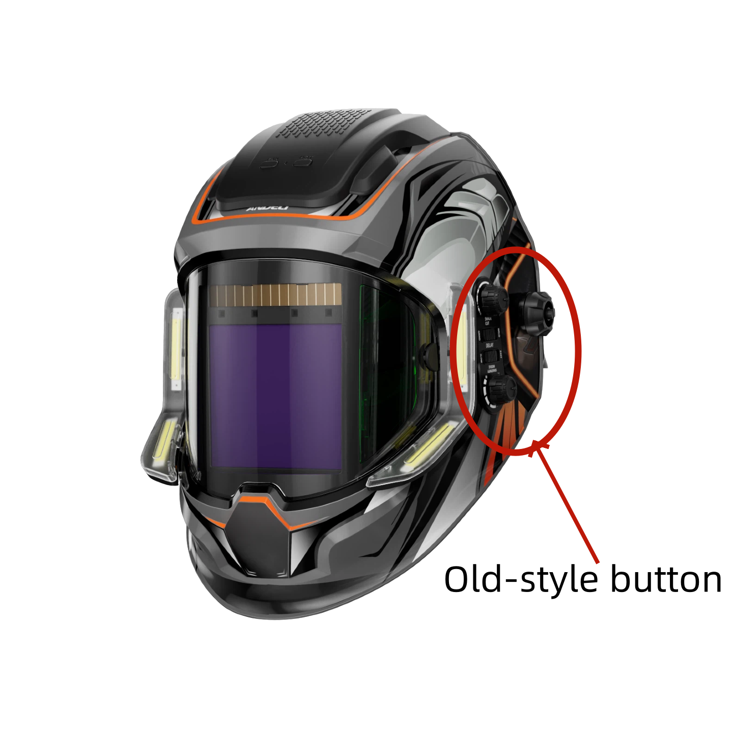ANDELI MONER Replacement Welding Helmet Headgear Assembly – Ratchet Adjustment + Padded Headband