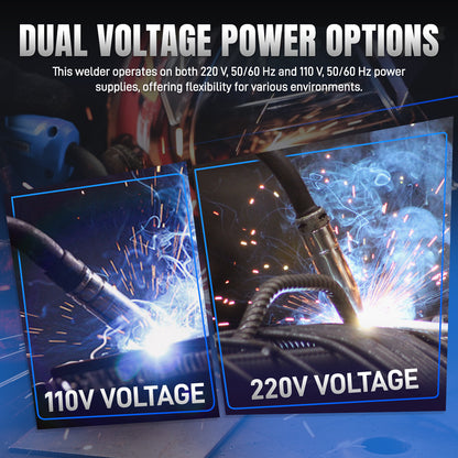 ANDELI MIG-205 DP 8-in-1 Pulsed MIG Welder & 50A Plasma Cutter Combo | 110/220V 200A。