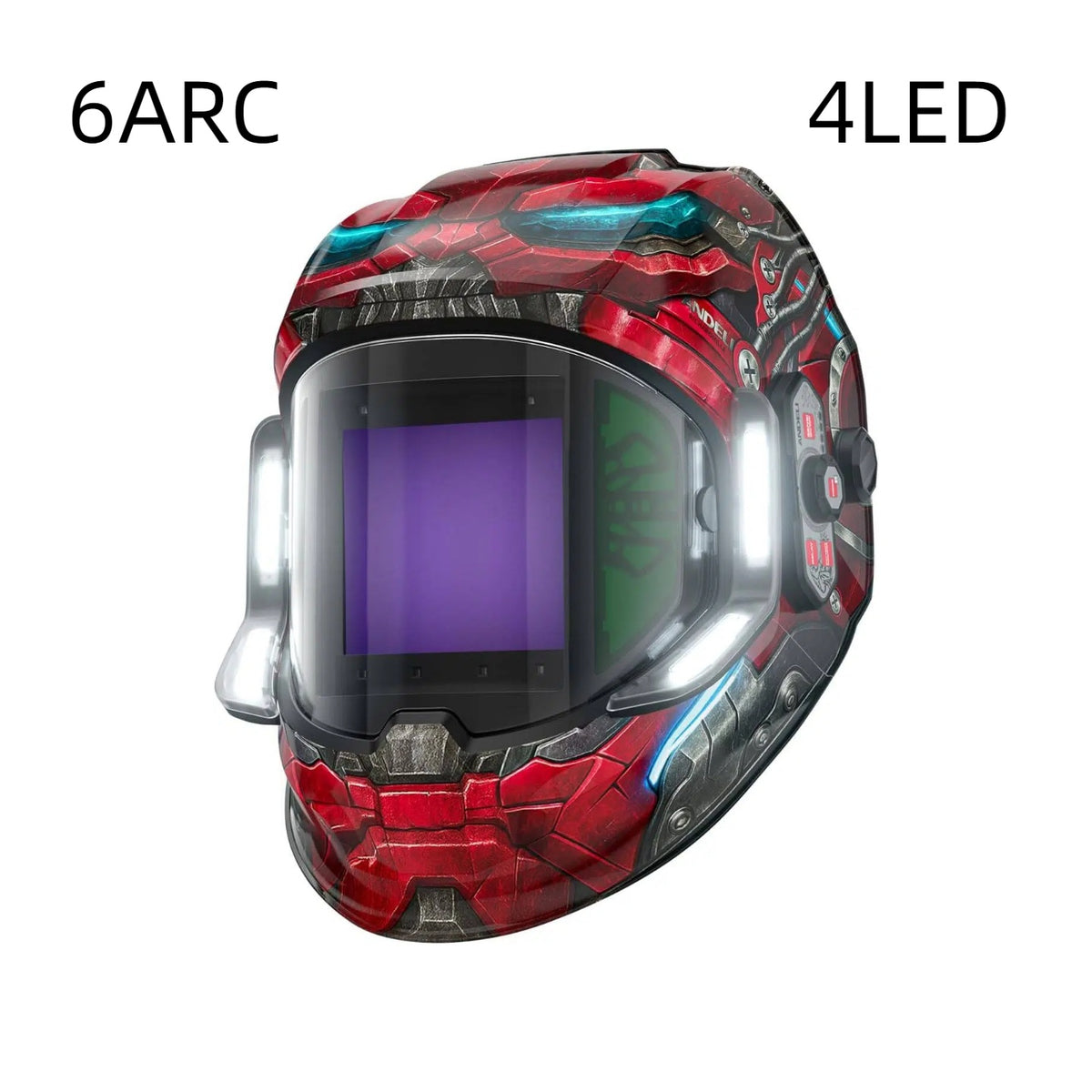 ANDELI Auto Darkening Welding Helmets with 4 LED Lights