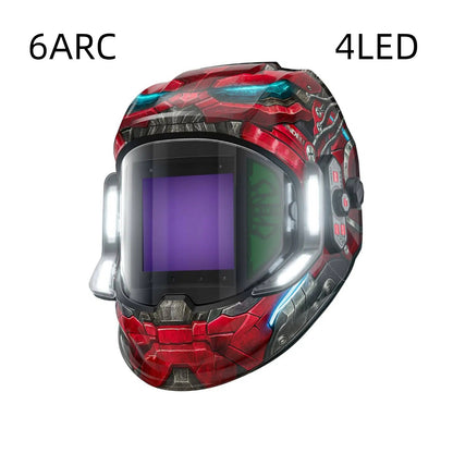 ANDELI Auto Darkening Welding Helmets with 4 LED Lights