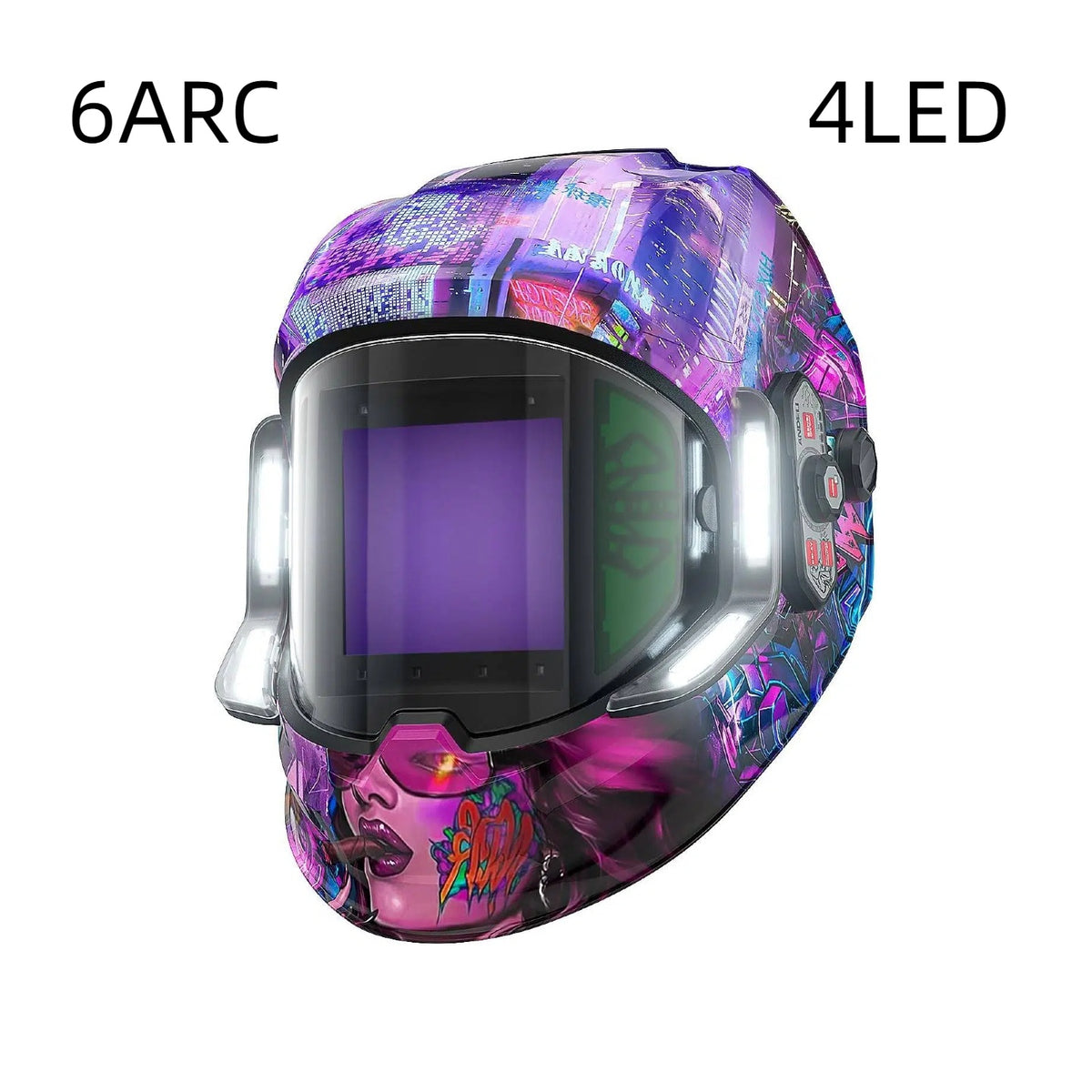 ANDELI Auto Darkening Welding Helmets with 4 LED Lights
