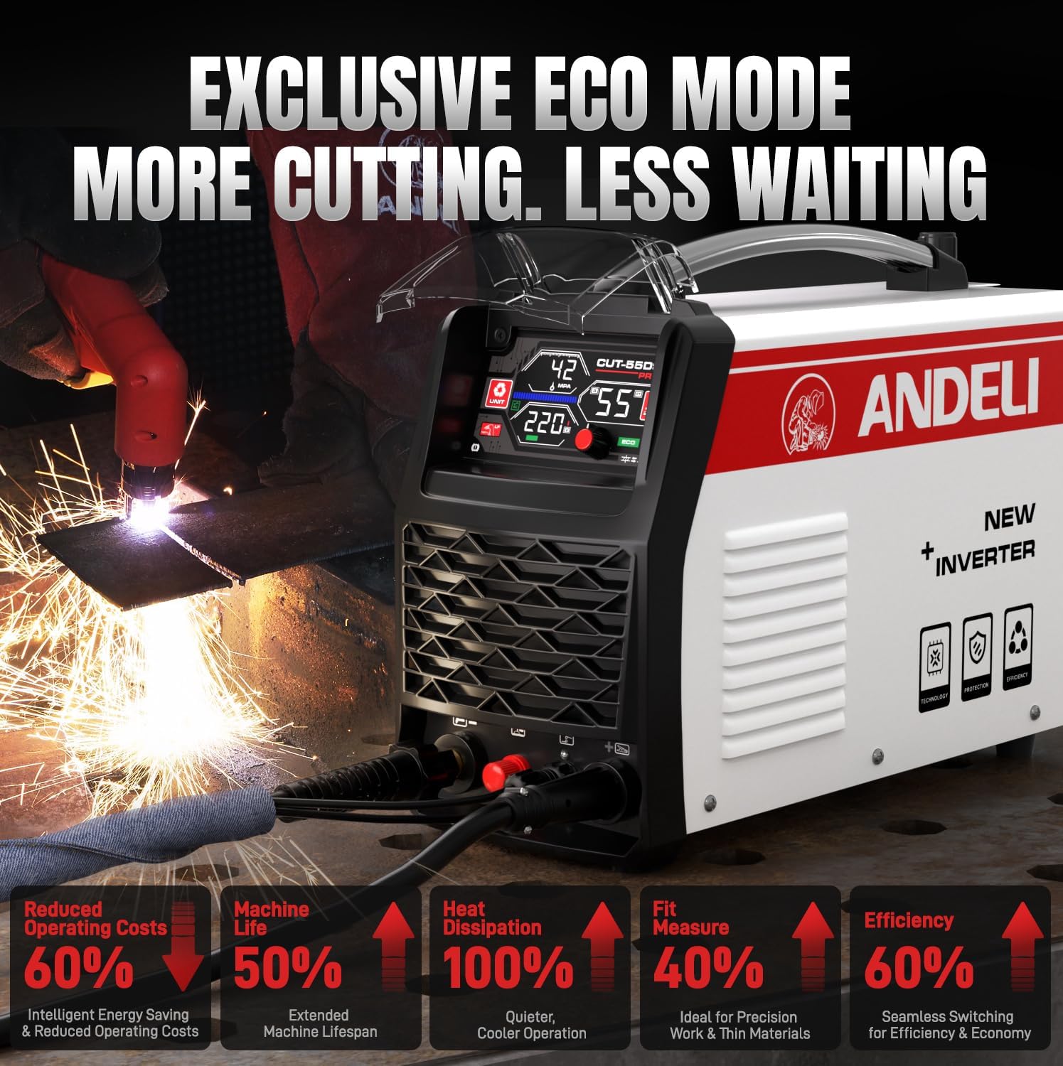 Cut-55DS plasma cutter eco mode energy saving cutting machine