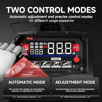 ANDELI MIG Welder Two Control Modes - Automatic and Precise Adjustment for All Skill Levels