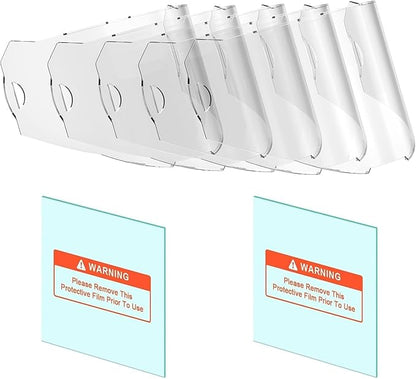 Click to see full view   ANDELI 5 PCS Large Viewing Screen Outer Replacement Lens and 2 Pcs Inner Replacement Lens for ANDELI OPTIM Welding Helmet