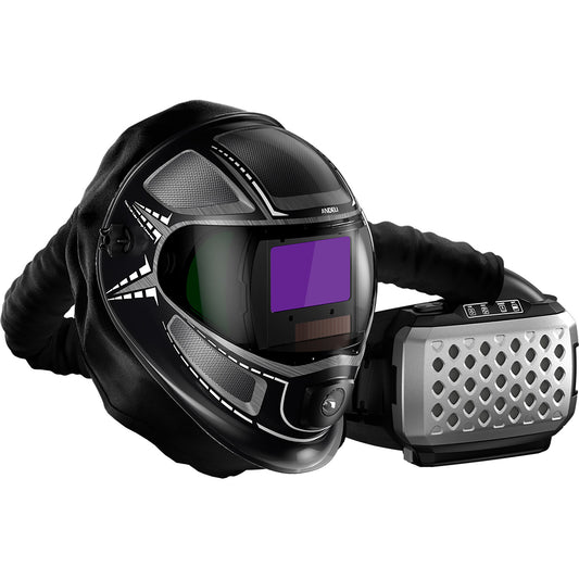 Complete Andeli welding helmet air purifier, comfort & purification in one.
