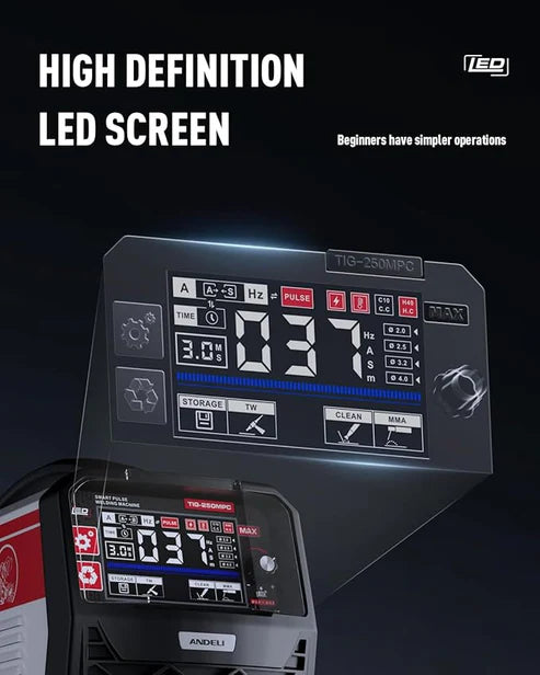 ANDELI TIG-250MPC 200Amp TIG Welder 110V/220V