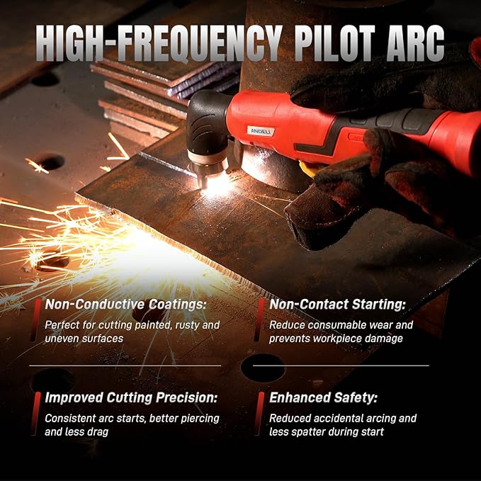 high frequency pilot arc plasma cutter for precise metal cutting