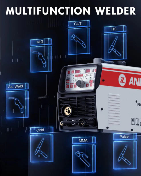 MCT-520DPL PRO multifunction welder MIG TIG CUT MMA pulse welding modes