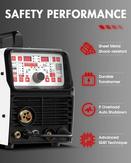 MCT-520DPL PRO welder safety protection overload shutdown IGBT technology