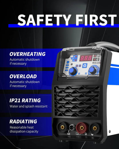safety-first-MIG-250ME-dual-voltage-welder