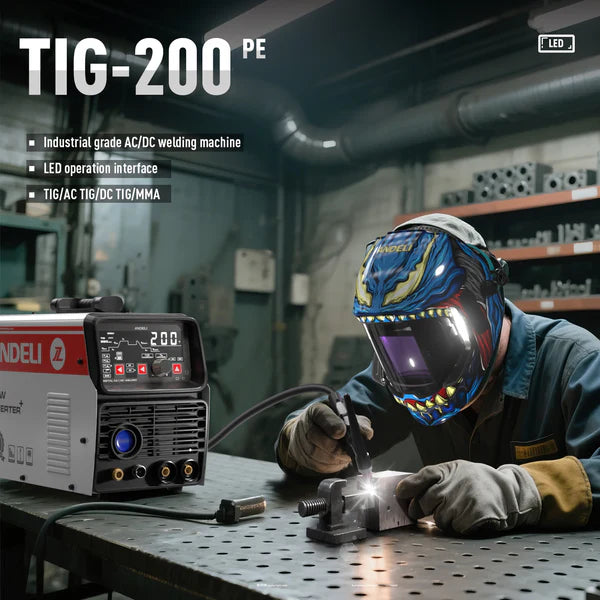 TIG 200 PE AC DC TIG welder for industrial welding