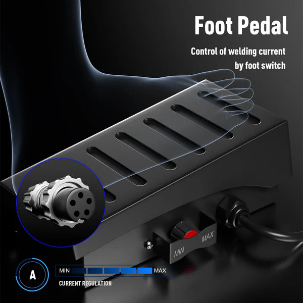 TIG welder foot pedal for precise current control