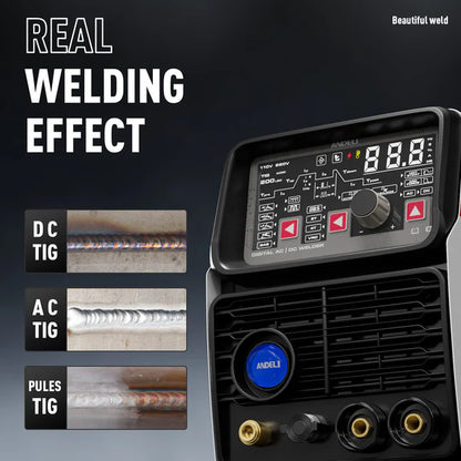 TIG welding results DC TIG AC TIG pulse welding