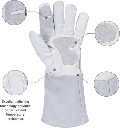Welding Gloves with Excellent Stitching Technology for Better Fire and Temperature Resistance
